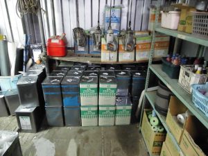 塗装屋の倉庫